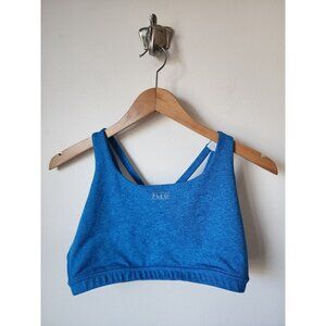 Fleo Isla medium impact heather blue sports bra L